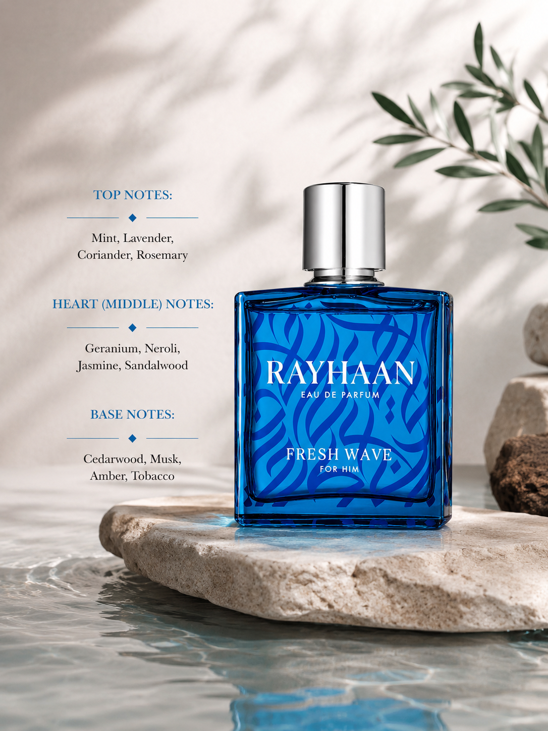 Rayhaan Fresh Wave 100ml EDP - Men