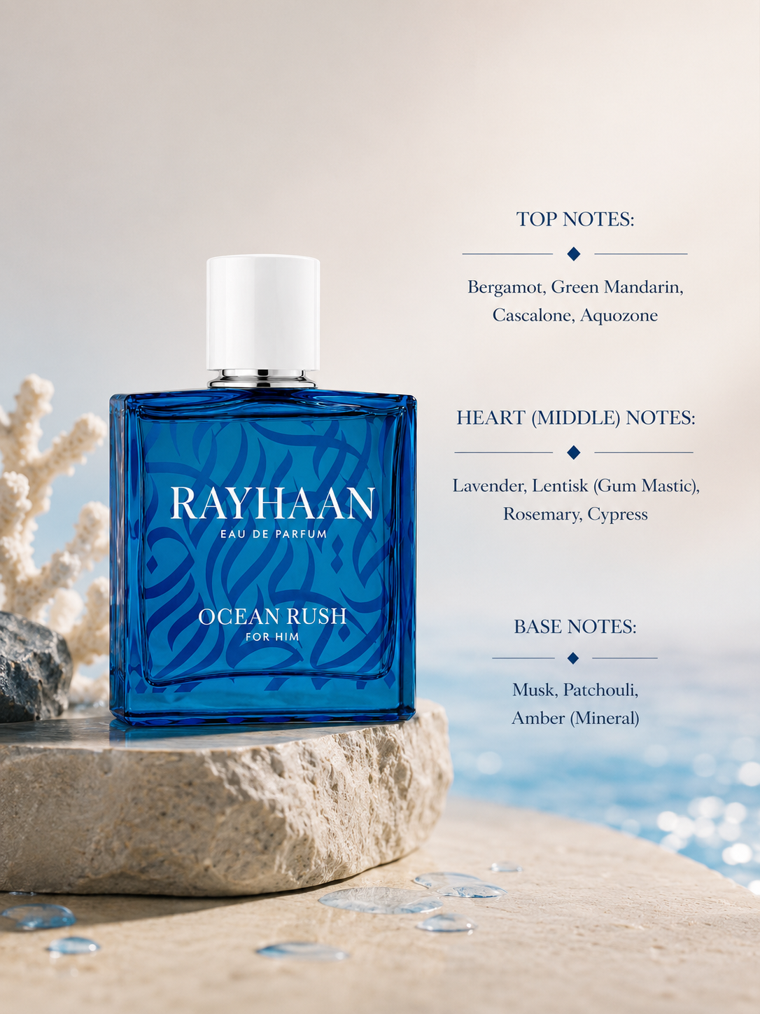 Rayhaan Ocean Rush 100ml EDP - Men