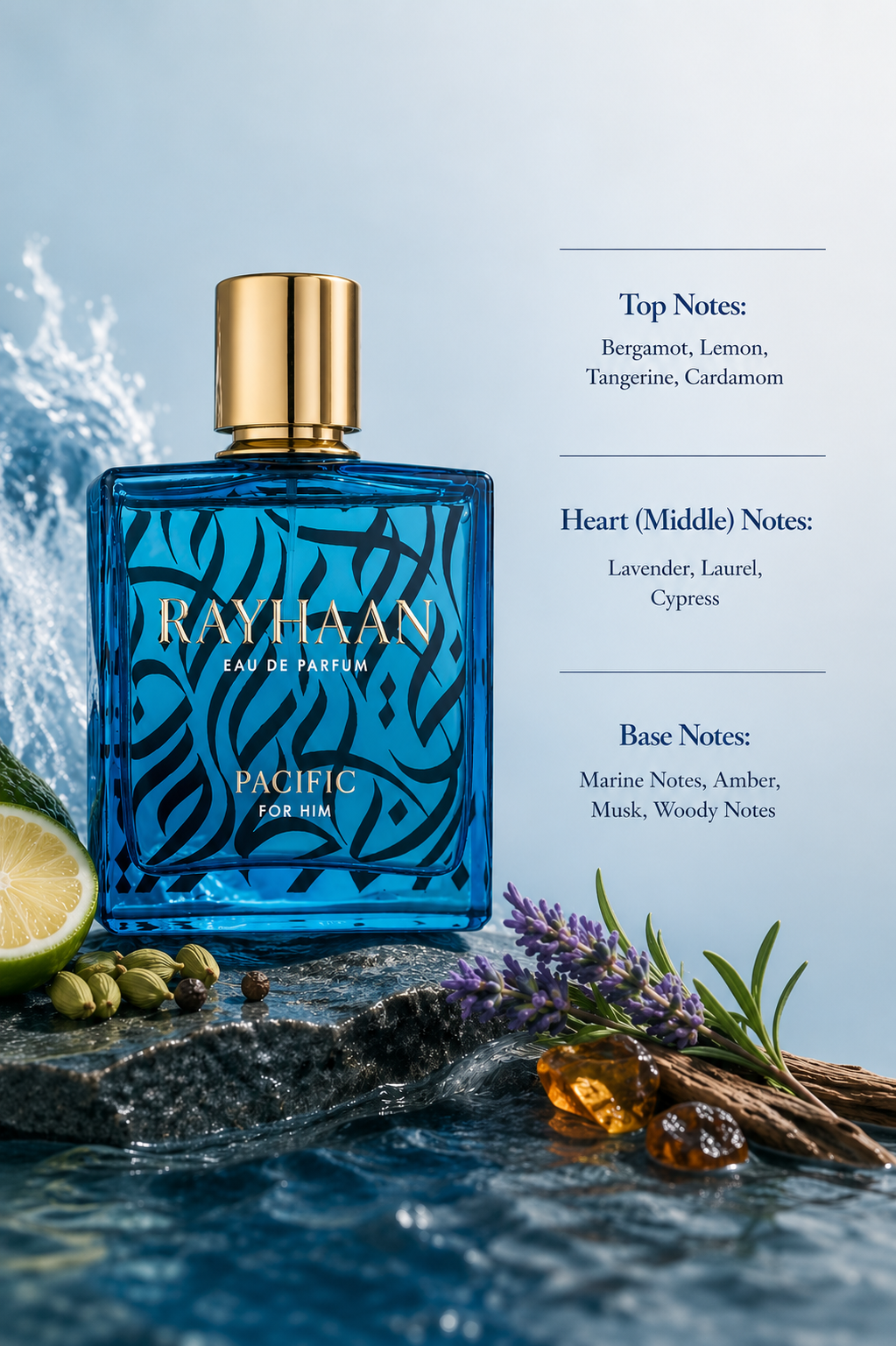 Rayhaan Pacific 100ml EDP - Men